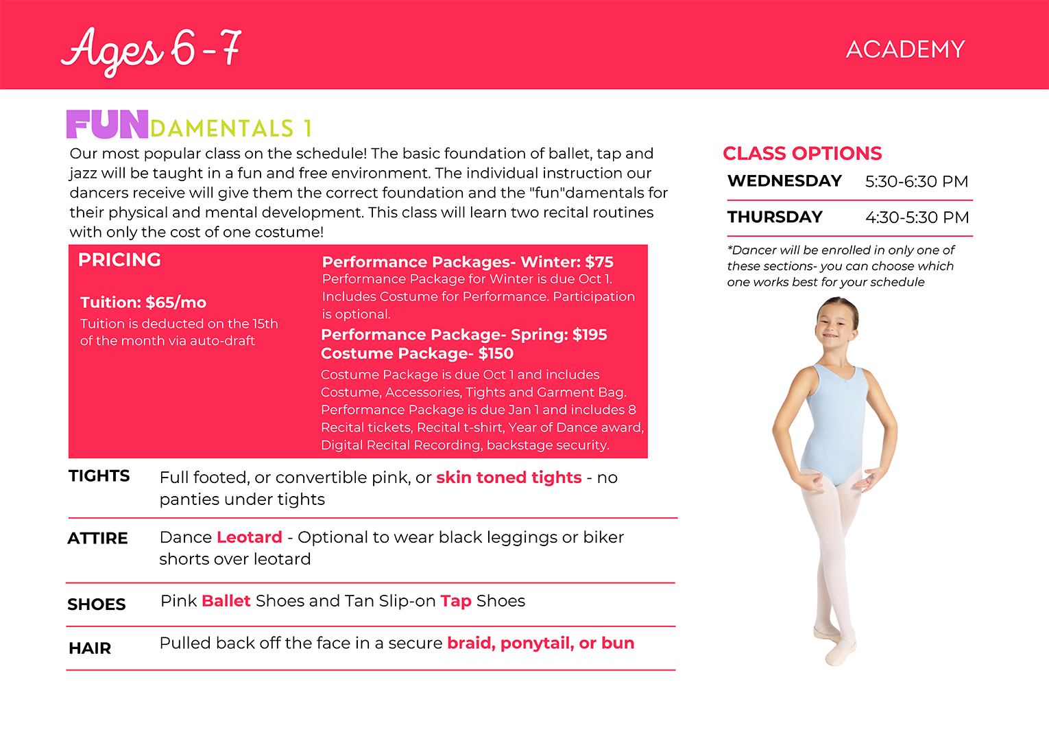 Fundamentals 1 Dance Class