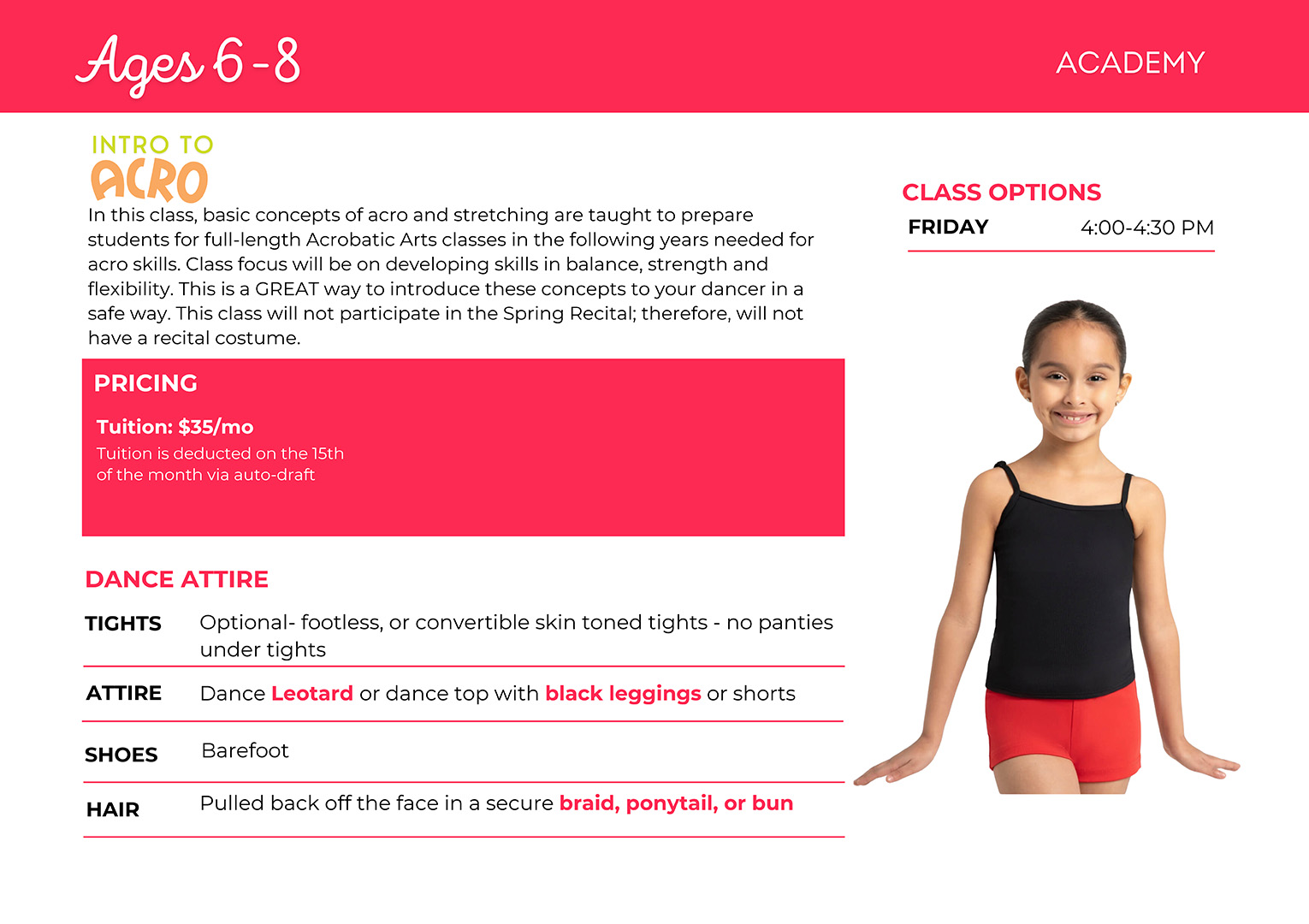 Intro to Acro Dance Class